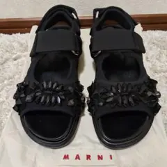 ⭐︎MARNI☆プラットフォーム スポーツサンダル ネイビー イエロー