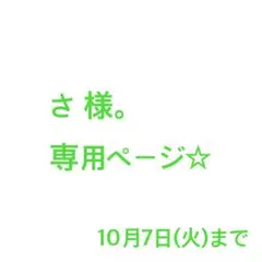 さ 様。専用ページ☆