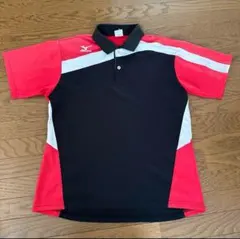 ソフトテニス　Mizuno スポーツ ポロシャツ 赤黒