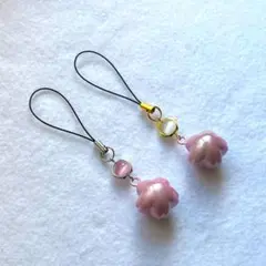 N’s MAN様専用　選べる８色　水琴鈴ストラップ　桜　キャッツアイ