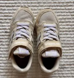 【new balance】キッズスニーカー ベージュ17.5cm①