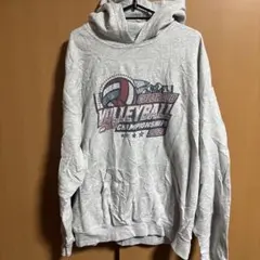 GILDAN XL グレー ボレー ボール パーカー 2020