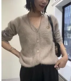 【全骨格やわらか肌触り】 sheneryファーカシミヤ3WAYニットカーディガン