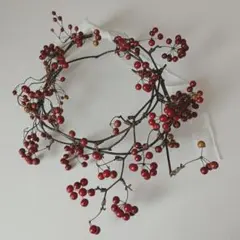サンキライ　リース　ノバラの実　ハンドメイド　ナチュラルリース　インテリア