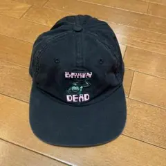 BRAIN DEAD キャップ カエル刺繍 ブラックのサムネイル