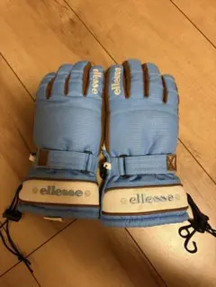 ellesse エレッセ スキーグローブ 合成皮革　防寒防風 バイク 青 Lのサムネイル