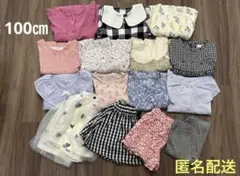 ♢新品美品あり♢女の子春服夏服15着まとめ売り　100㎝　ワンピース・トップス等