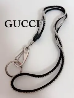 未使用】GUCCI ネックストラップ シェリーライン GGロゴ キーリング 箱