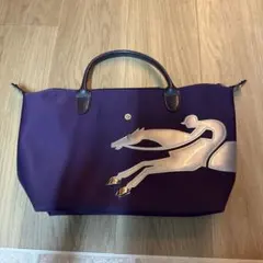 LONGCHAMP ロンシャン 紫 ハンドバッグ