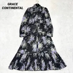 【美品✨】グレースコンチネンタル レトロブーケワンピース　36 2023年
