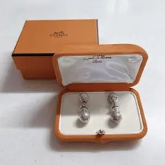 HERMES エルメス Hロゴ ボール シルバー925 メンズ カフスのサムネイル
