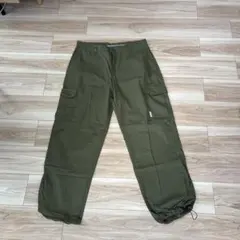 【新品・未使用】BROKEN BASE カーゴパンツ カーキ Lのサムネイル