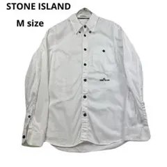 美品　STONE ISLAND ホワイト 長袖シャツ　近年　春夏コーデのサムネイル