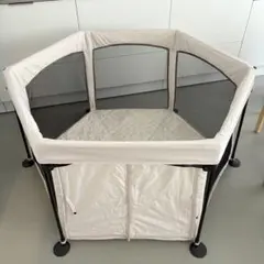 日本育児｜洗えてたためるポータブルベビーサークル モロッカンベージュ