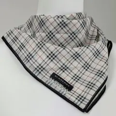 BURBERRY バーバリー 大判ハンカチ ミニスカーフ 50cm チェック柄のサムネイル