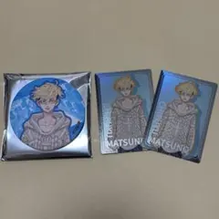 【新品】松野千冬 ラメ缶バッジ&カード