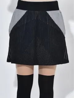 adidas レディース ゴルフスカート S ブラック グレー