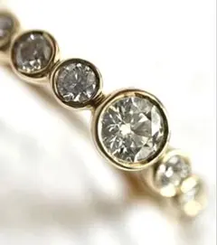 超美品 K18 11.9g 9.30ct モアサナイト テニスブレスレット 金 | Mercari