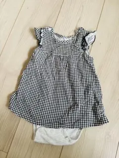 UNIQLO ギンガムチェックロンパース 70cm