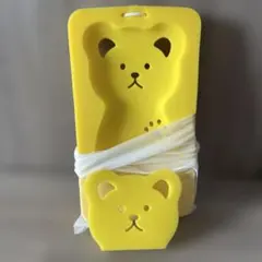 아기 목욕 매트, 곰 무늬, 노란색, 빨간색, 빨간색, 혼포, 아름다운