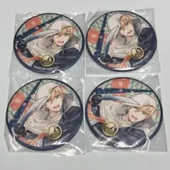 新品未開封 刀剣乱舞 箱クエスト ちりめん風 缶バッジ 山姥切国広 4個セット