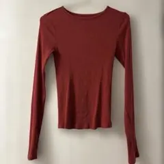 【GU】スタイルヒートリブロングスリーブT(12分袖)+E