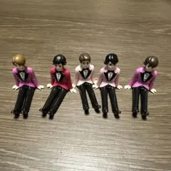 嵐を旅する展覧会 コップのフチ子　座る嵐5体セット　箱無し