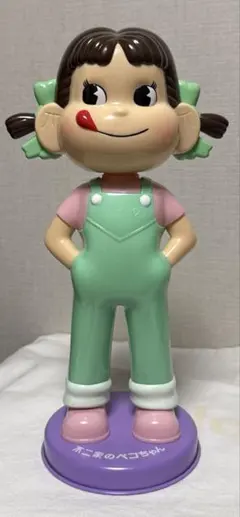 【非売品】不二家　ペコちゃん人形 首ふり　ミントグリーンのサムネイル