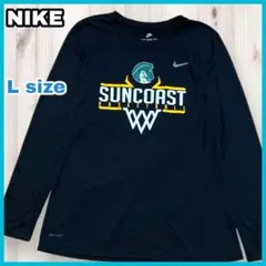 【US古着】NIKE 長袖Tシャツ プリント ロンT バスケットボール ブラック