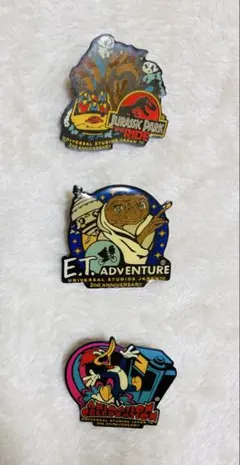 ユニバーサル・スタジオ・ジャパン ピンバッジセット　2周年記念