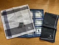 ★新品★ BURBERRY バーバリー ハンカチ 2枚セット タグ付き メンズ