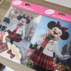 東京ディズニーリゾート ミニー 折り紙メモ　新品　春キャン