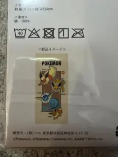 ポケモン 30周年記念 フェイスタオル スリコ 3COINS ブイズ イーブイ
