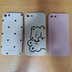 iPhoneSEケース　3点セット　SHEIN　ハート　クマ