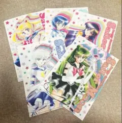 セーラームーン 明治 A5クリアファイル 全5種 ファミリーマート コンプリート