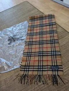 Burberry チェック柄 マフラー 100%ラムウール