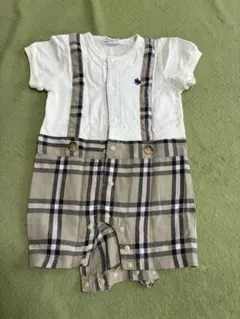 POLO Baby チェック柄　半袖ロンパース 70