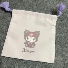 完売品 クロミ 黒猫デザイン 巾着ポーチ 新品