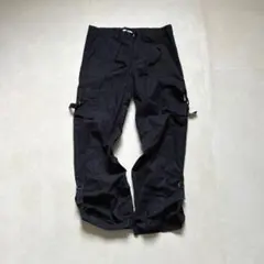 archive Y2K Dカン パラシュートパンツ カーゴパンツ ブラック L