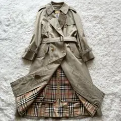 【極美品】バーバリー　トレンチコート　ノバチェック ライナー　ロング丈　M相当