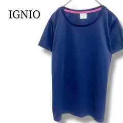 イグニオ IGNIO Tシャツ M スポーツウエア ネイビー 半袖 トレーニングのサムネイル