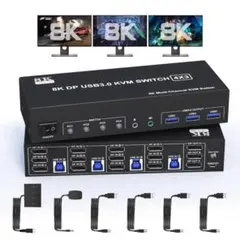 8K DisplayPort KVM切替器 3モニター 4PC HHG20 8K DisplayPort KVM切替器 3モニター 4PC HHG20 - メルカリ