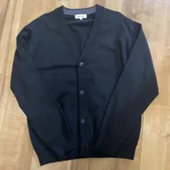 美品GLOBAL WORK ブラック Vネック カーディガン L メルティニット