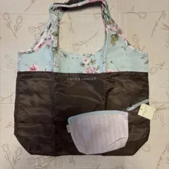 LAURA ASHLEY エコバッグ ポーチ付き 花柄のサムネイル