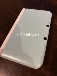 3DS LL 水色本体　ソフト5枚セット