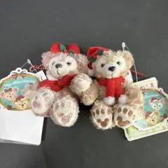 ダッフィー シェリーメイ クリスマス ぬいぐるみストラップ