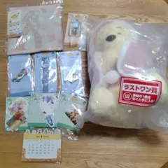 一番くじ　プーさん ぬいぐるみとキャラクターグッズセットのサムネイル