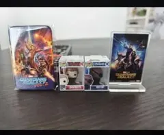 ガーディアンズ・オブ・ギャラクシー ミニフィギュアとアクリルスタンドと缶バッジのサムネイル