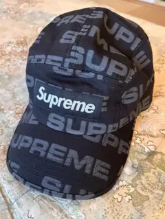 Supreme デニム キャンプキャップ ブラック - メルカリ