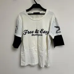 GENNARO ジェンナロ 5部袖Tシャツ 古着